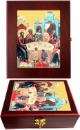 Wedding at Cana, Wall Hanging Sacred Framed Icon Box