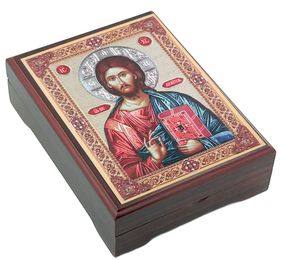Christ the Teacher, Wooden Icon Keepsake Box