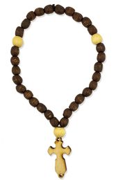 Wooden Prayer Rope, 30 Knots, 6 1/2"