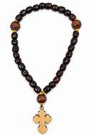 Wooden Prayer Rope, 30 (33) Knots, 6 3/4"