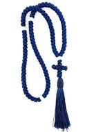 Prayer Rope, 100 Knots, Dark Blue, 16"