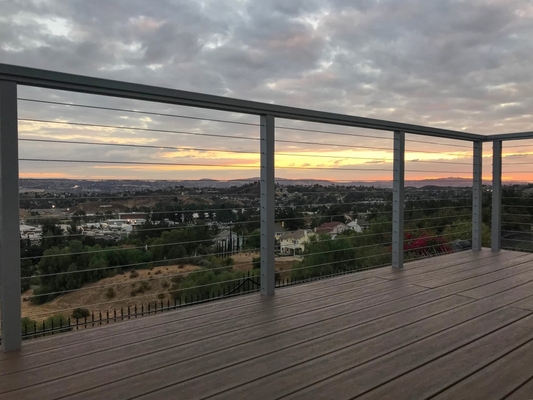 Natural Aluminum Cable Railing - Brea, CA