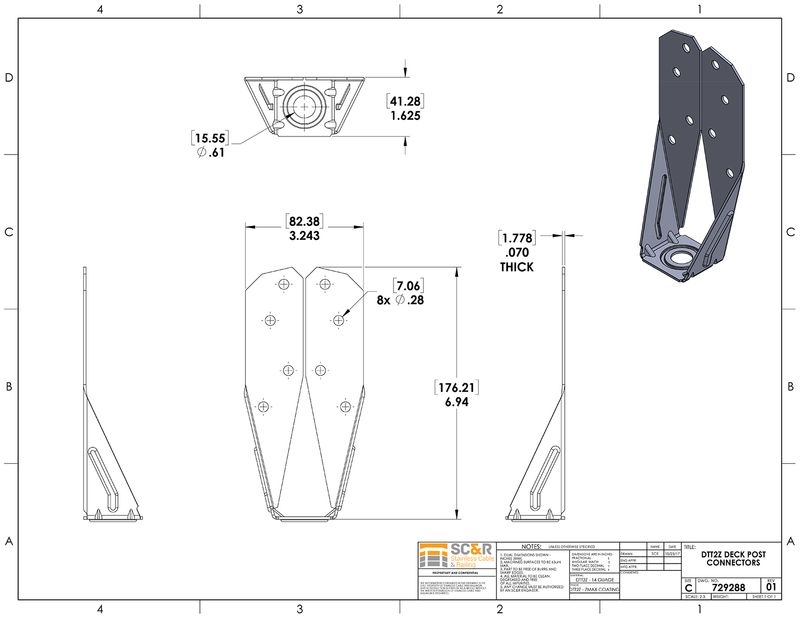 Deck Railing Systems dtt2z Deck Post Connectors
