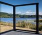 Black Aluminum Glass Railing - Cullaby Lake, Warrenton, OR