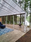 White Aluminum Glass Railing - Grapeview, WA