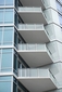 White Aluminum Glass Railing - Los Angeles, CA