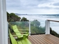 White Aluminum Glass Railing - Newport, OR