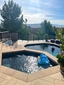 Black Aluminum Glass Railing - Orange Acres, CA