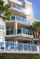 White Aluminum Glass Railing - San Diego, CA