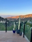 Black Aluminum Glass Railing - Sherman Oaks, CA