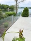 Silver Aluminum Glass Railing - Weatherby Lake, MO