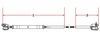 Jaw Turnbuckle - European Type for 3/16" Cable