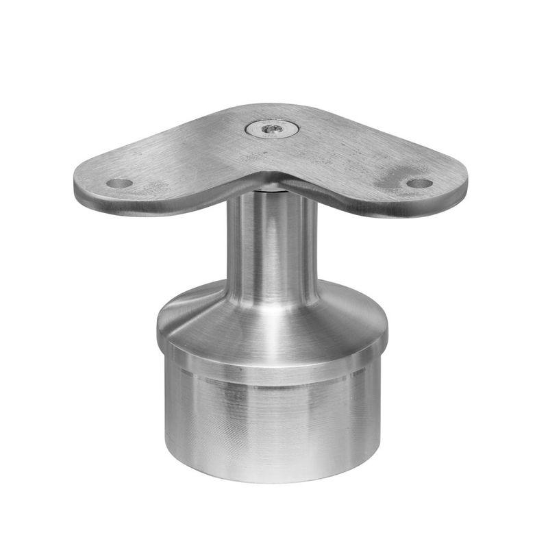POST CAP FLAT TOP RAIL 90deg MOUNT FOR 2" ROUND STAINLESS STEEL RAILING