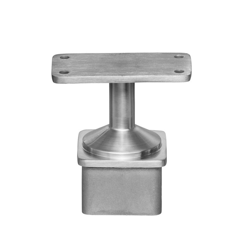 Stainless Square Fixed Flat Post Cap