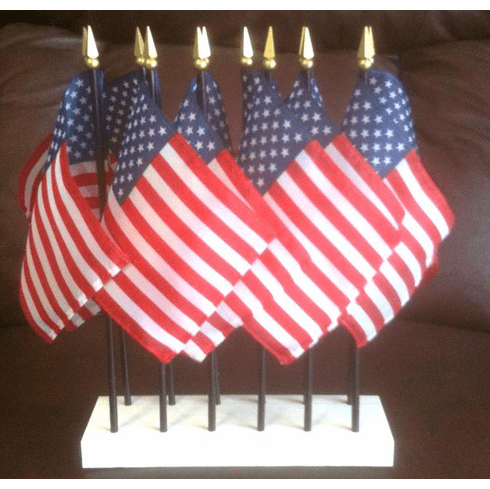 12 Hole ArcticSno Solid White Flag Stand