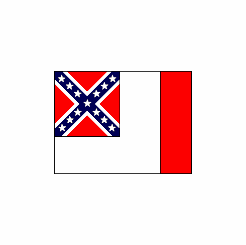 3rd Confederate Polyester Flag 3 X 5