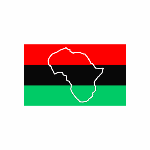 Africa with Map Flag 3 x 5