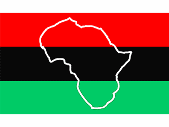 Africa with Map Flag 3 x 5