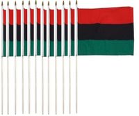 African American 12" x 18" Stick Flags