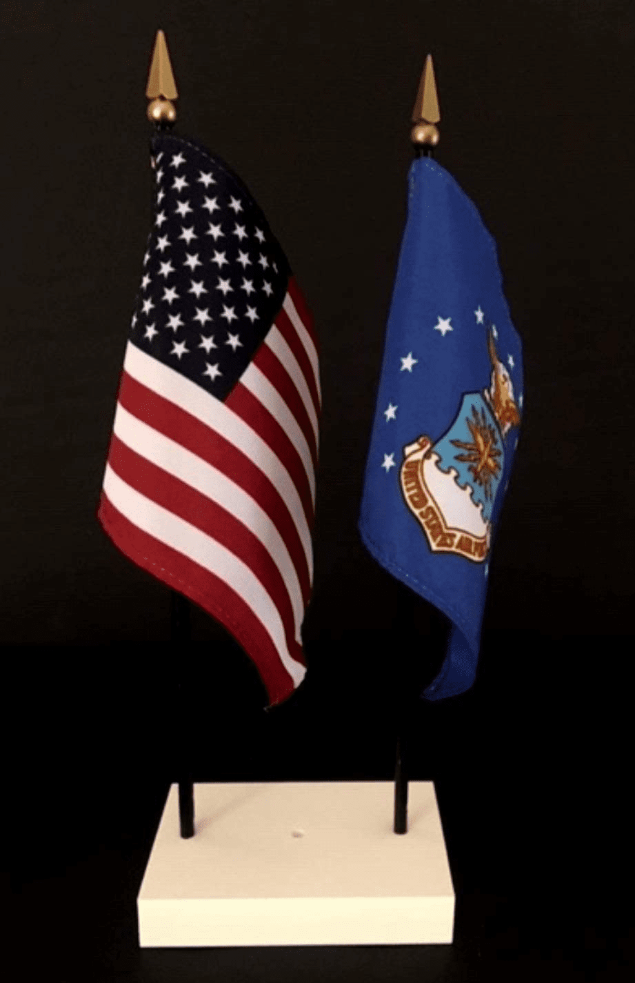 Air Force and US Flag Desk Set 