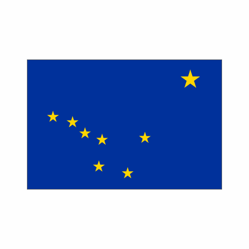 Alaska Polyester Flag - 3 X 5