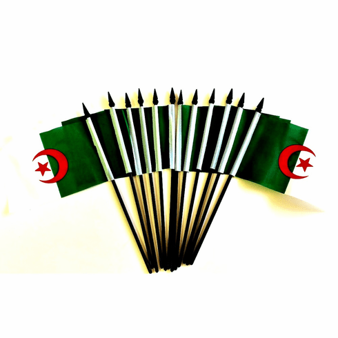 Algeria Polyester Table Flags - 12 Per Pack
