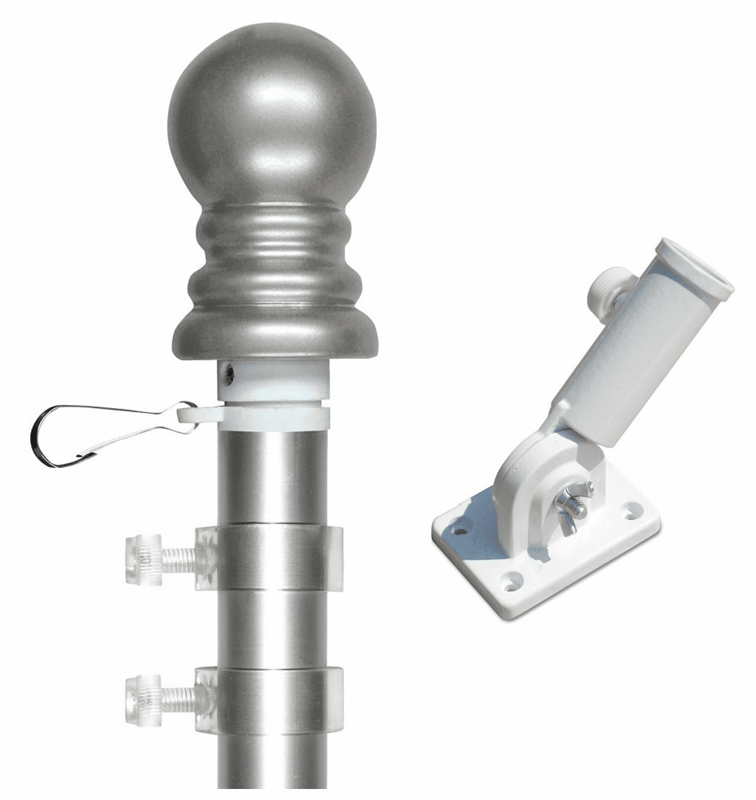 Aluminum Rotating Anti-Furl Poles - 6'