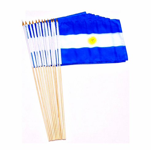 Argentina 12" x 18" Stick Flags