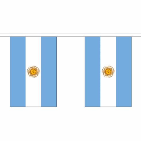 Argentina String Flag Bunting