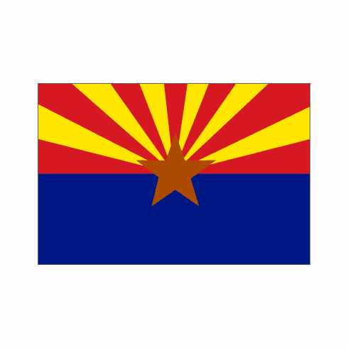 Arizona Polyester Flag - 3 X 5