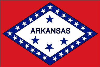 Arkansas Polyester Flag - 3 X 5