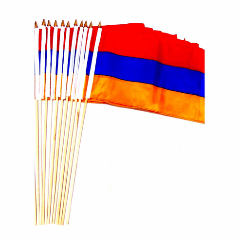 Armenia 12" x 18" Stick Flags 