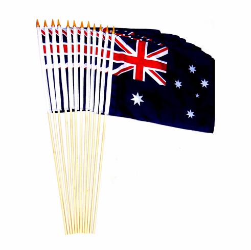 Australia 12" x 18" Stick Flags