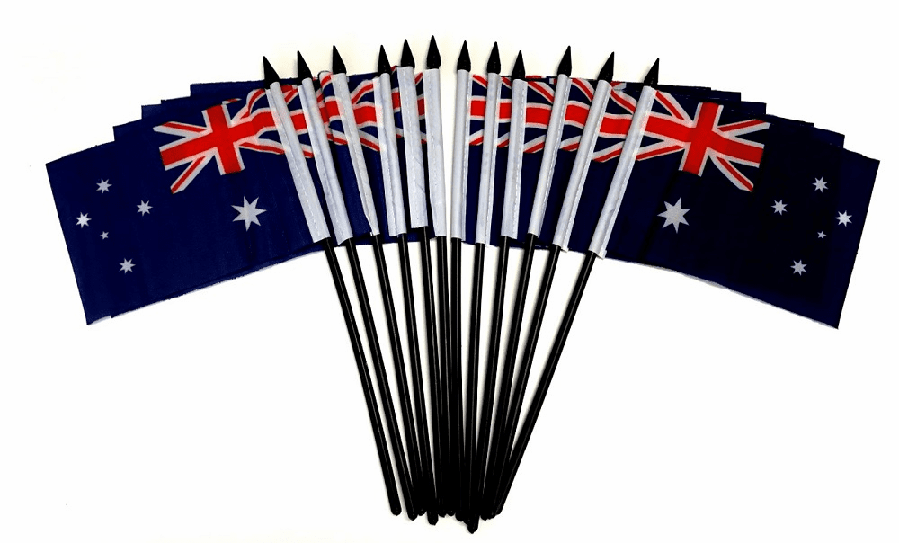 Australia Polyester Table Flags - 12 per pack