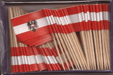 Austria With Eagle Toothpick Flags