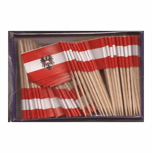 Austria With Eagle Toothpick Flags