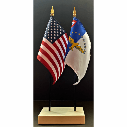 Azores and US Flag Desk Set