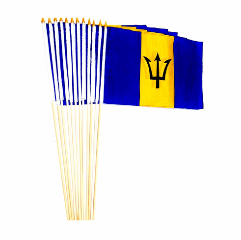 Barbados 12" x 18" Stick Flags