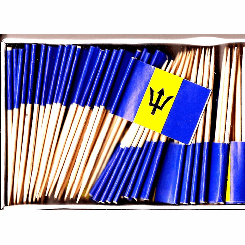 Barbados Flag Toothpicks