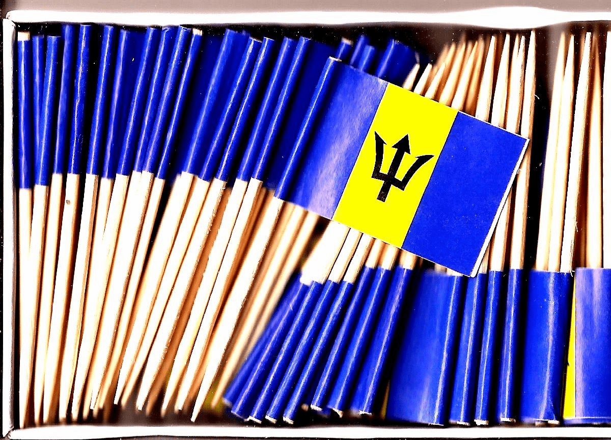 Barbados Flag Toothpicks