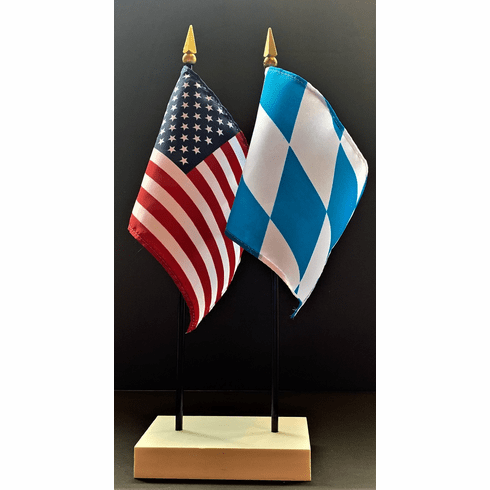Bavaria and US Flag Desk Set