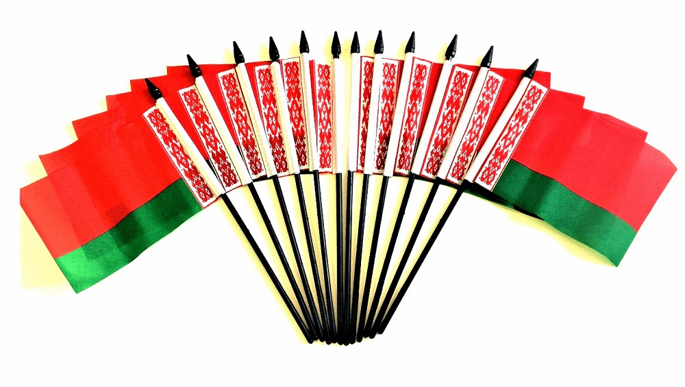 Belarus Polyester Table Flag - 12 Per Pack