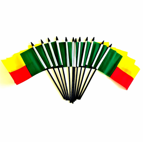 Benin Polyester Table Flags - 12 Per Pack
