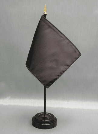 Black Miniature Flags - Nylon