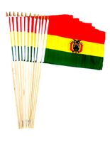Bolivia 12" x 18" Stick Flag