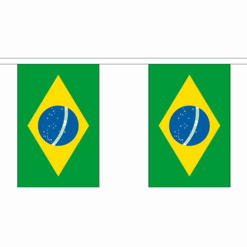 Brazil String Flag Bunting