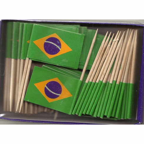Brazil Toothpick Flags