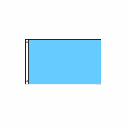 Bright Blue Polyester Flag - 3' x 5'