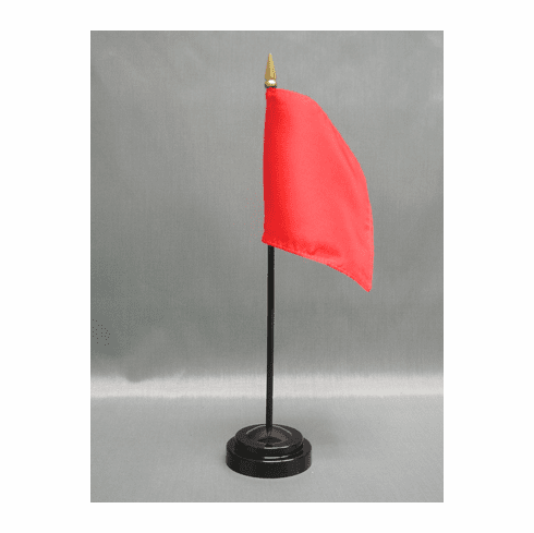 Bright Red Miniature Flags - Rayon