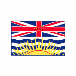 British Colombia Polyester Flag 3 X 5
